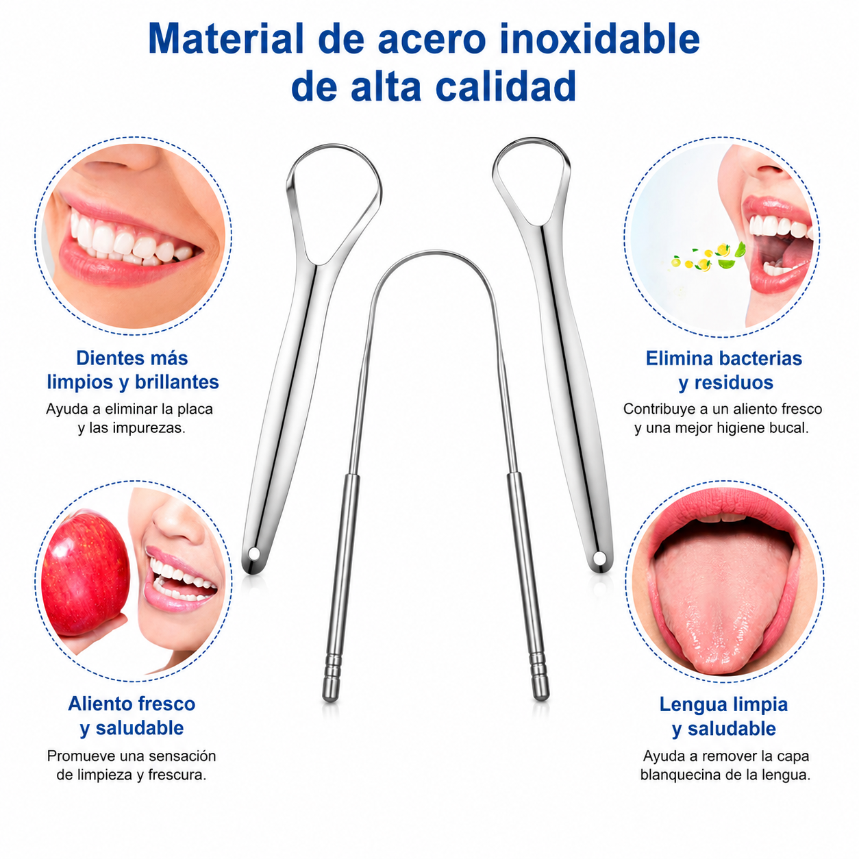 Kit Limpieza Dental Limpia Lenguas X6